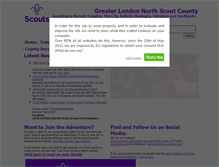 Tablet Screenshot of gln-scouts.org.uk